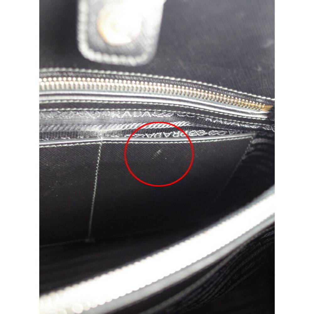 Prada Saffiano leather Promenade bag 2way black - Picture 9 of 9